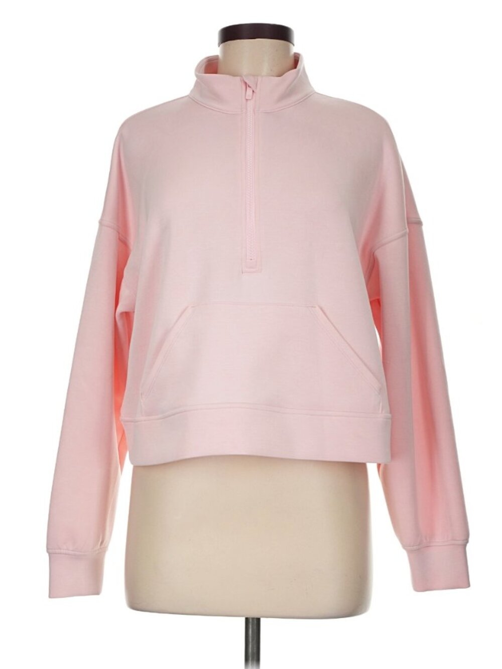 All In Motion Blush Pink Quarter-Zip Pullover Sweatshirt — XXL